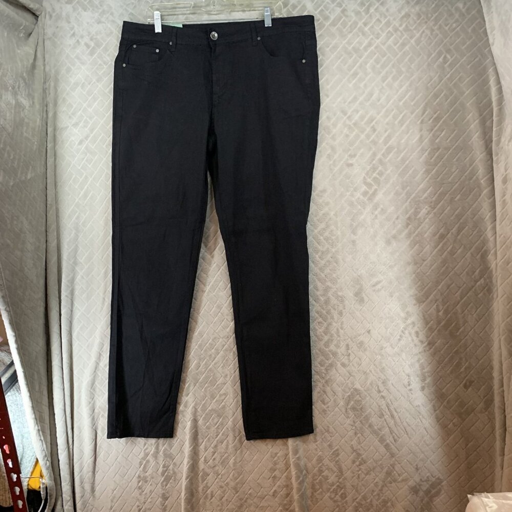 Diamante Denim Jeans Womens 20 Black Skinny High Rise Stretch Goth Grunge